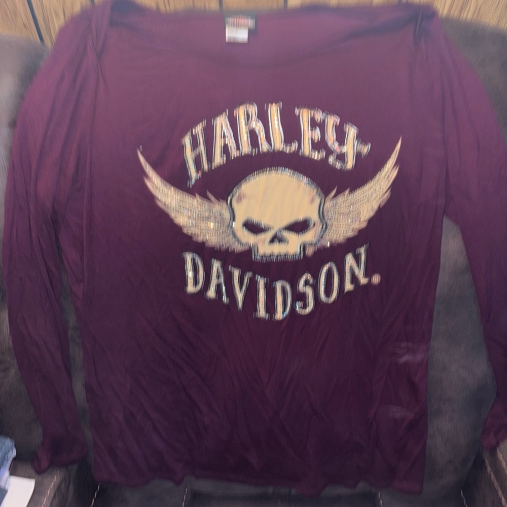 Harley-Davidson Purple Crew Neck Shirt